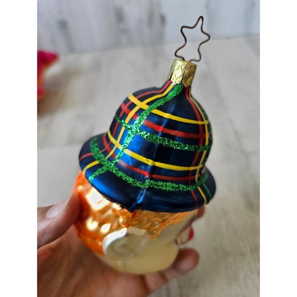 Inge glas? Clown glass birgits ornament hat glitter Xmas tree - Picture 9 of 12